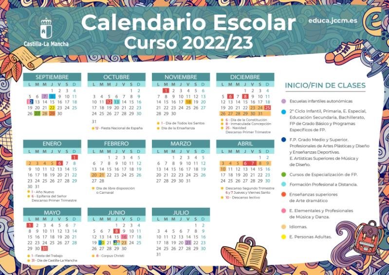 Calendario Escolar 20222023 Pagina Web IES CASTILLA
