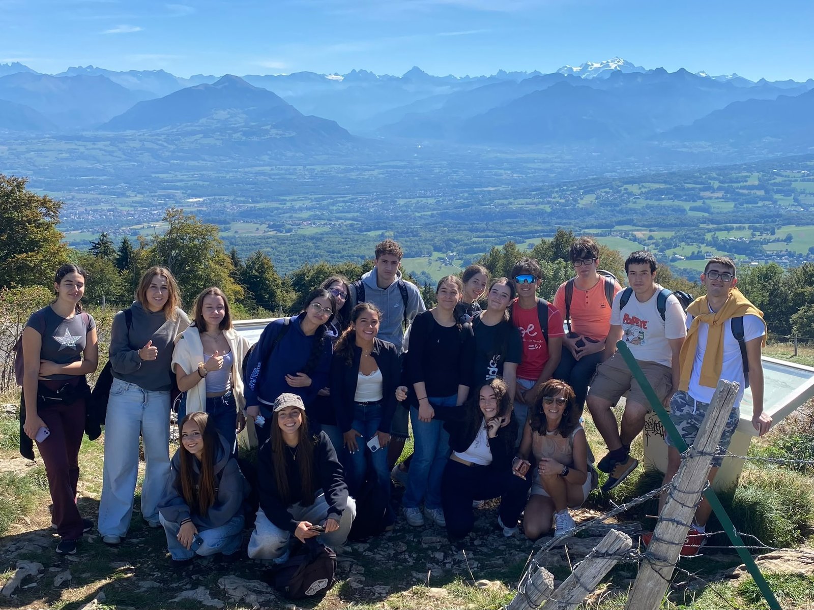Vista del Mont Blanc desde el Mont Salève